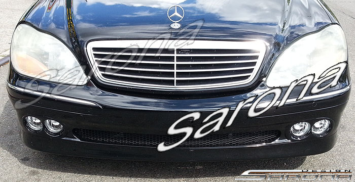 Custom Mercedes S Class  Sedan Front Bumper (2000 - 2002) - $590.00 (Part #MB-073-FB)